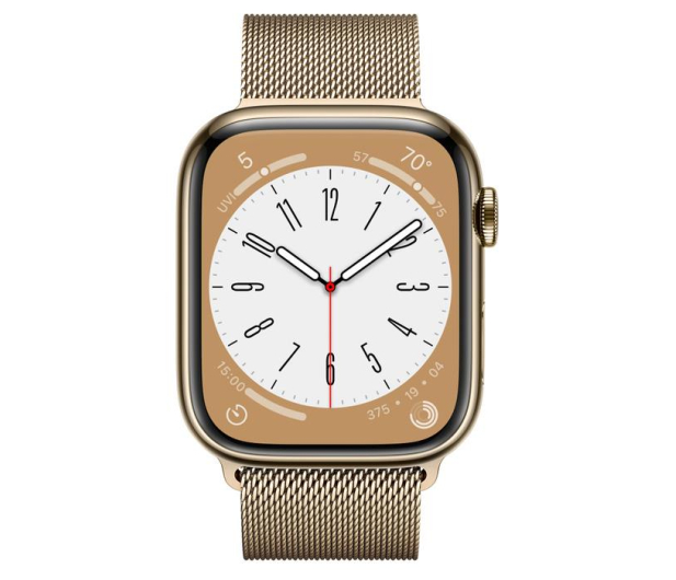 Apple Watch 8 45/Gold Steel Milanese Loop LTE - 1071011 - zdjęcie 3
